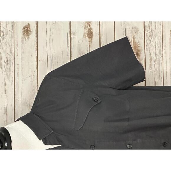 Billy Reid black minimalist lagenlook cotton popover midi shirt dress Size XS - Picture 4 of 9